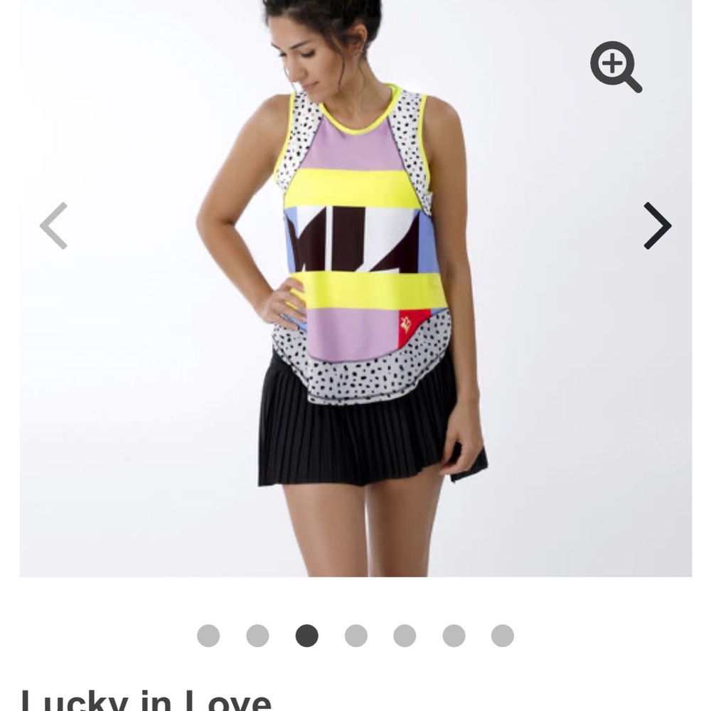 Lucky in Love Bethanie Mattek-Sands tank top, like new, $85